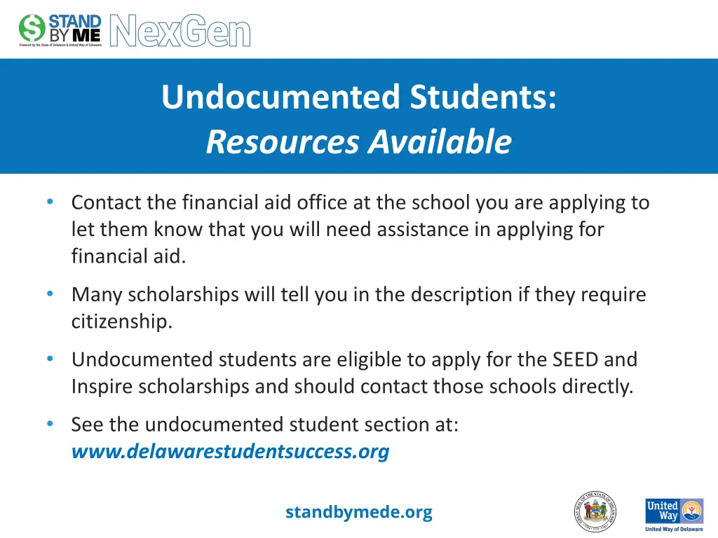 undocumented students resources available