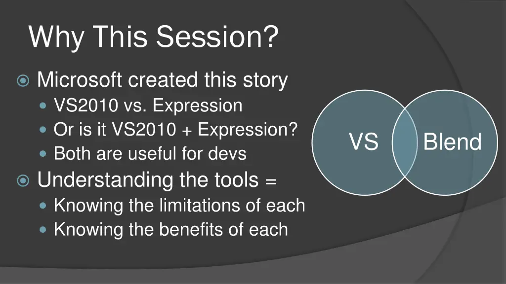 why this session