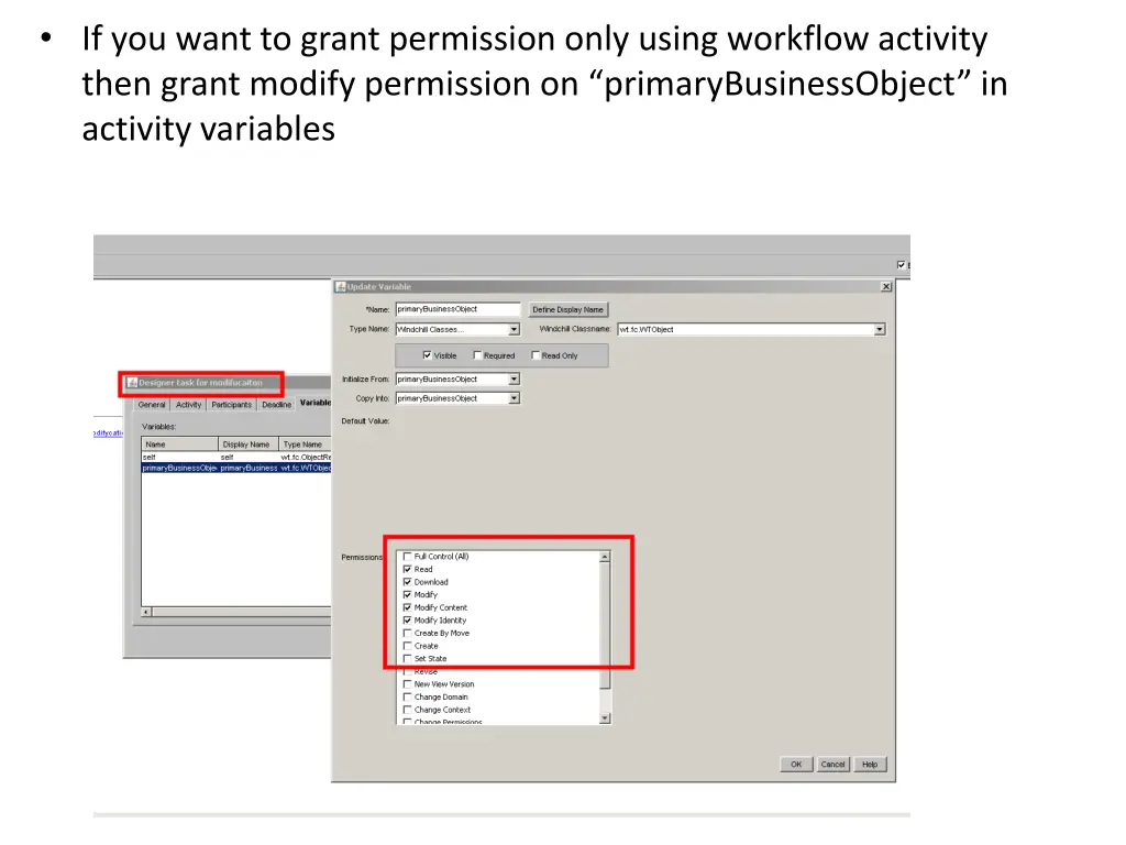 if you want to grant permission only using