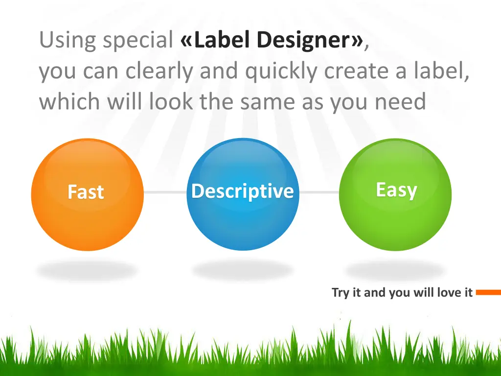 using special label designer you can clearly
