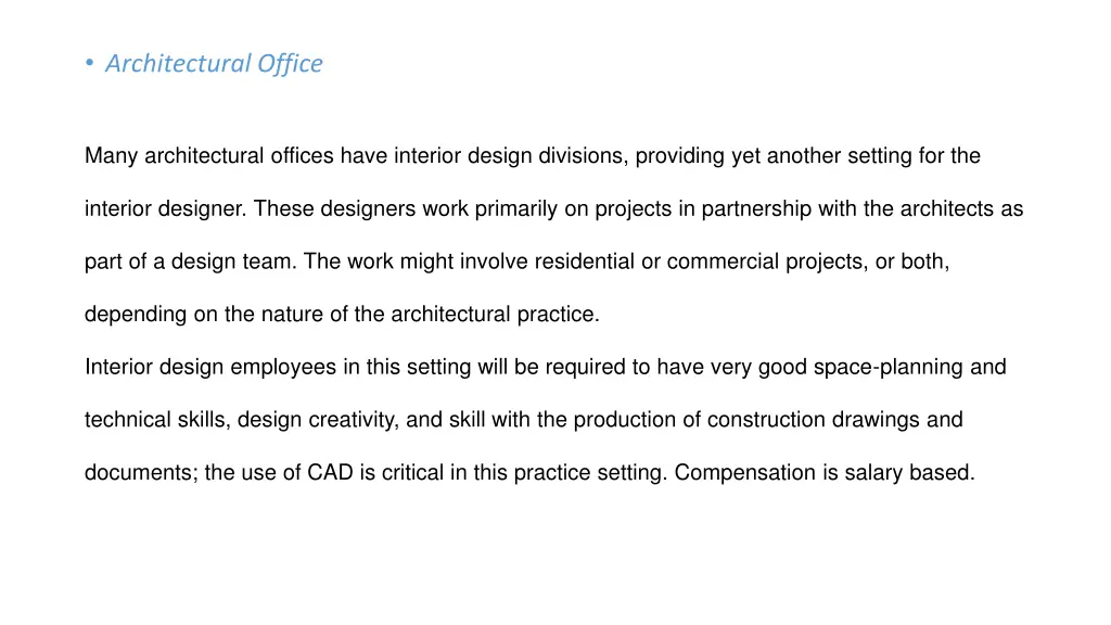 architectural office