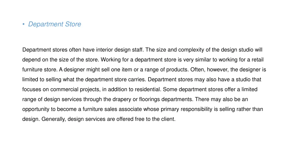 department store