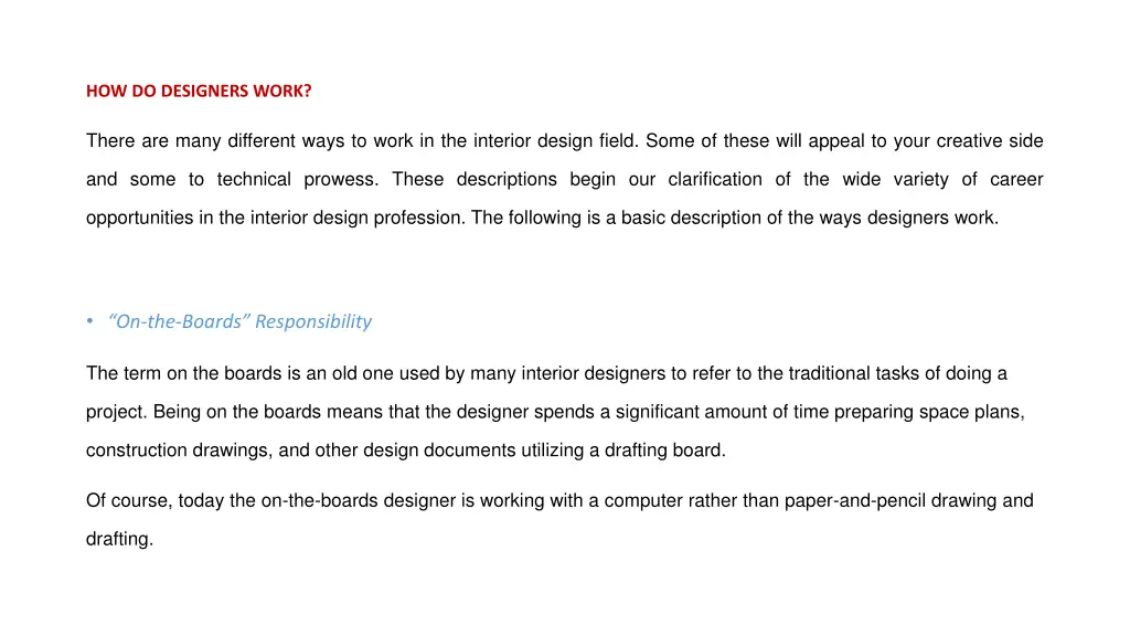 how do designers work