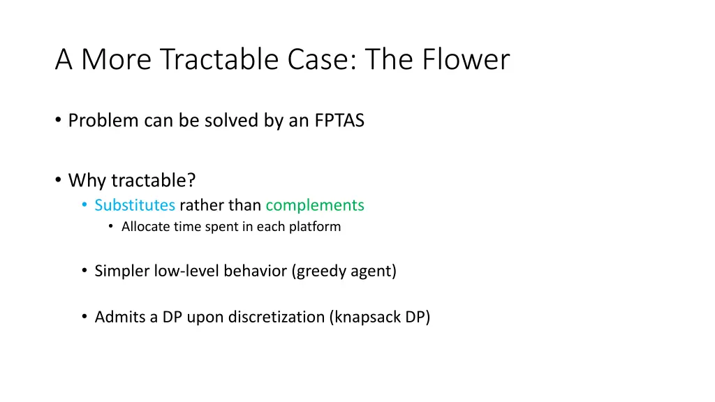 a more tractable case the flower 1