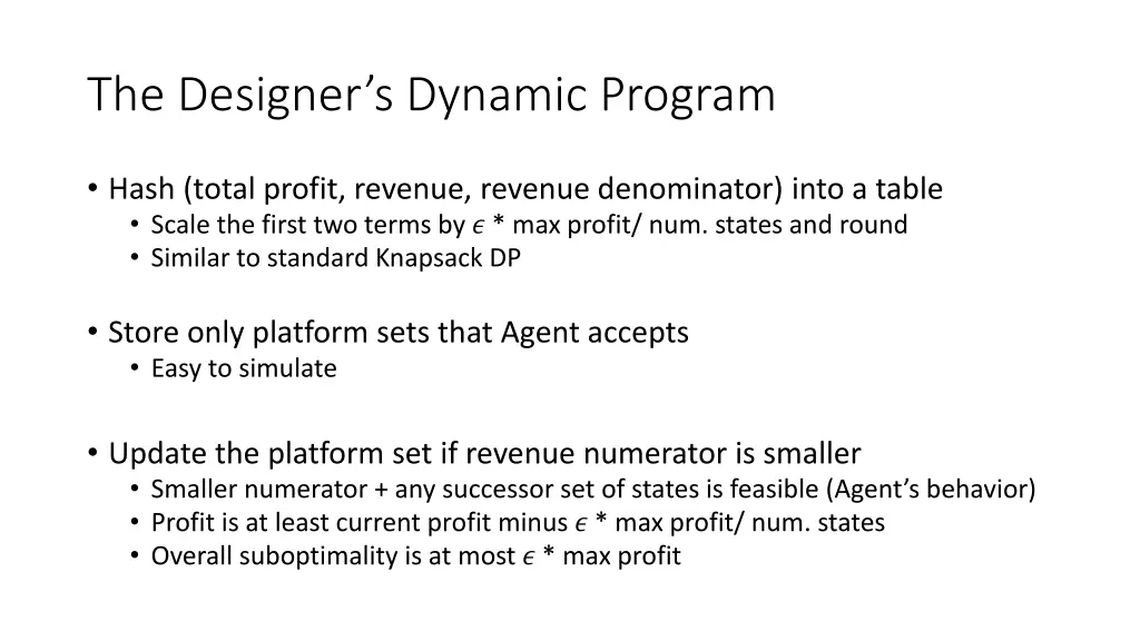 the designer s dynamic program 1