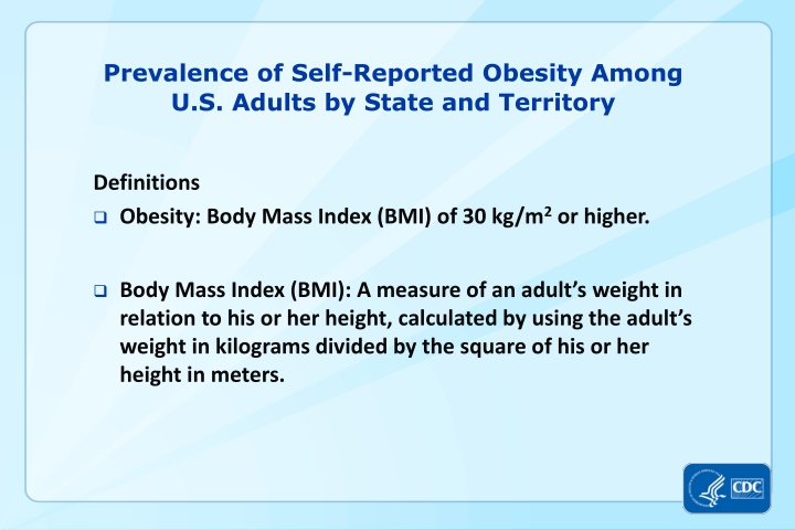 prevalence of self reported obesity among