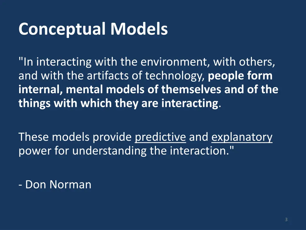conceptual models