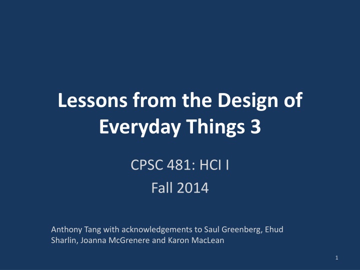lessons from the design of everyday things 3