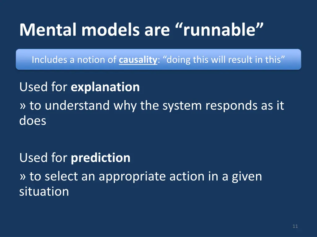 mental models are runnable