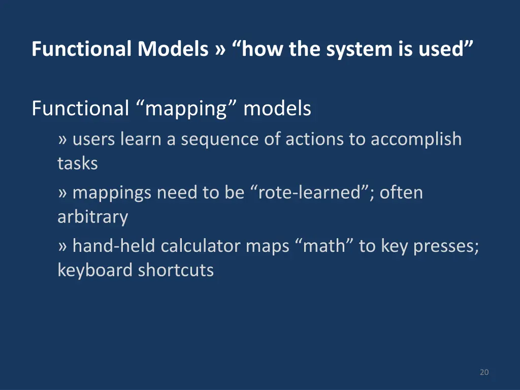 functional models how the system is used 2