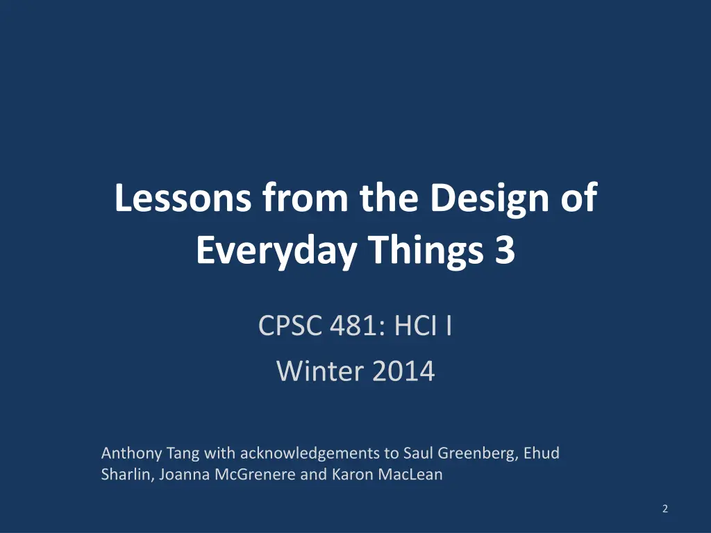 lessons from the design of everyday things 3