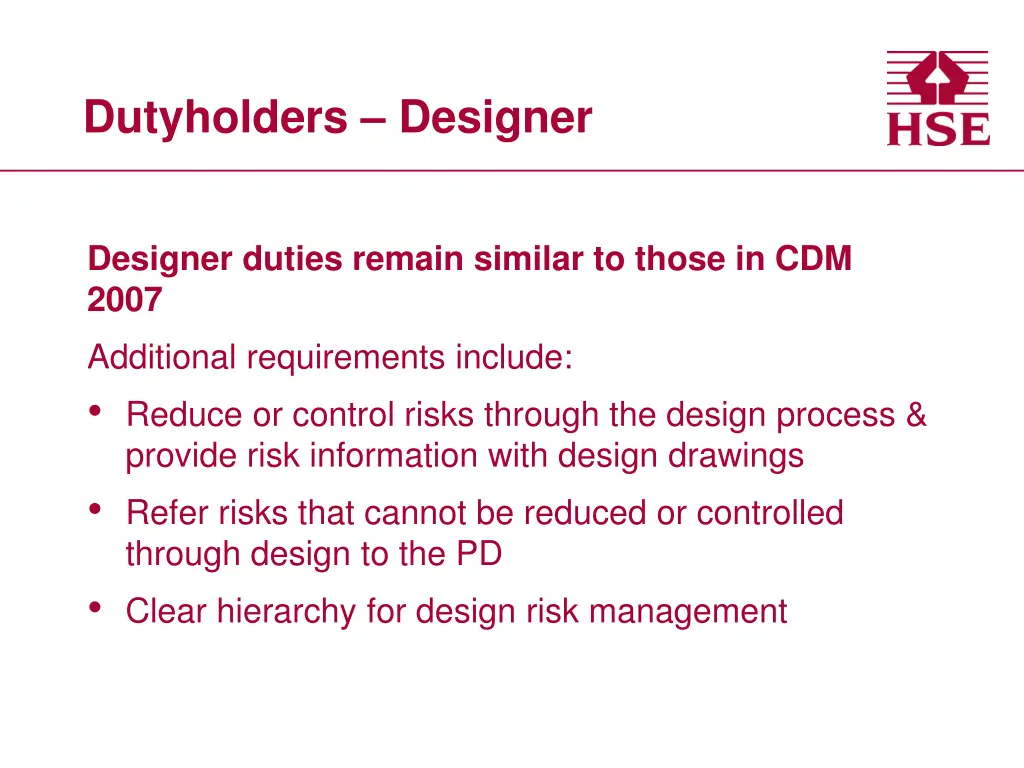dutyholders designer