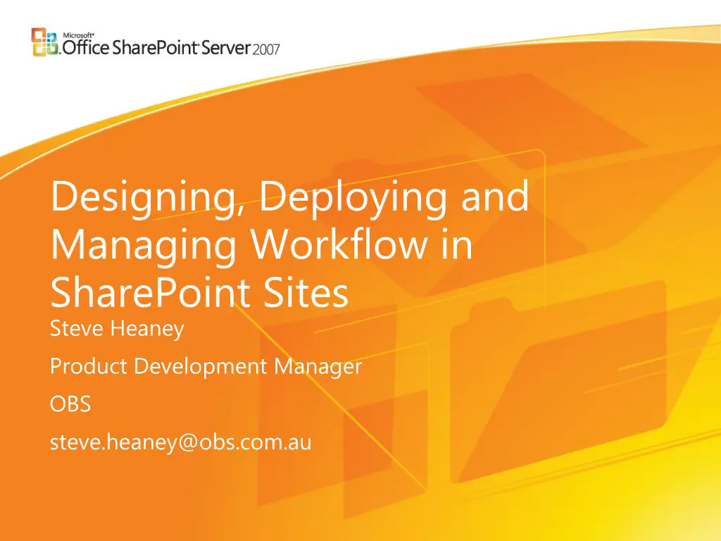designing deploying and managing workflow
