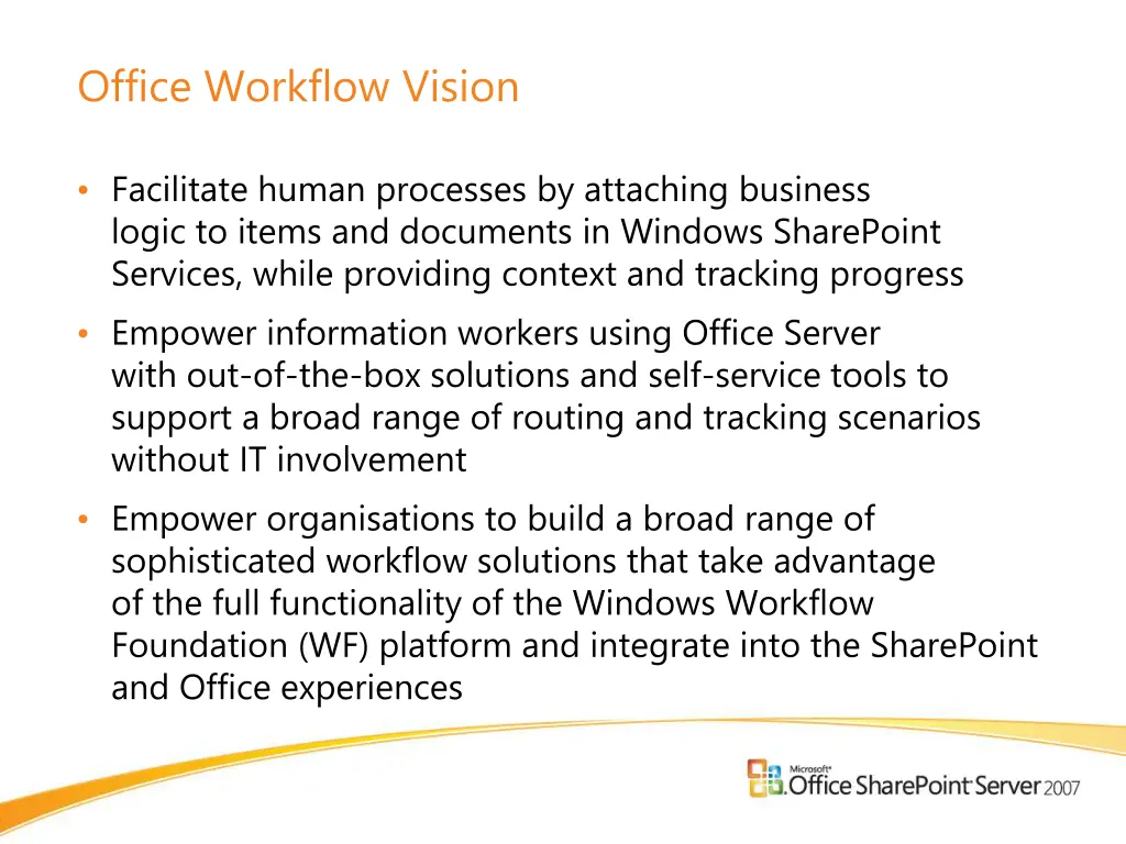 office workflow vision