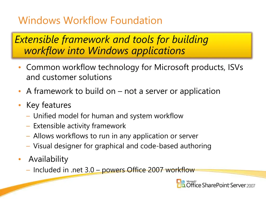 windows workflow foundation
