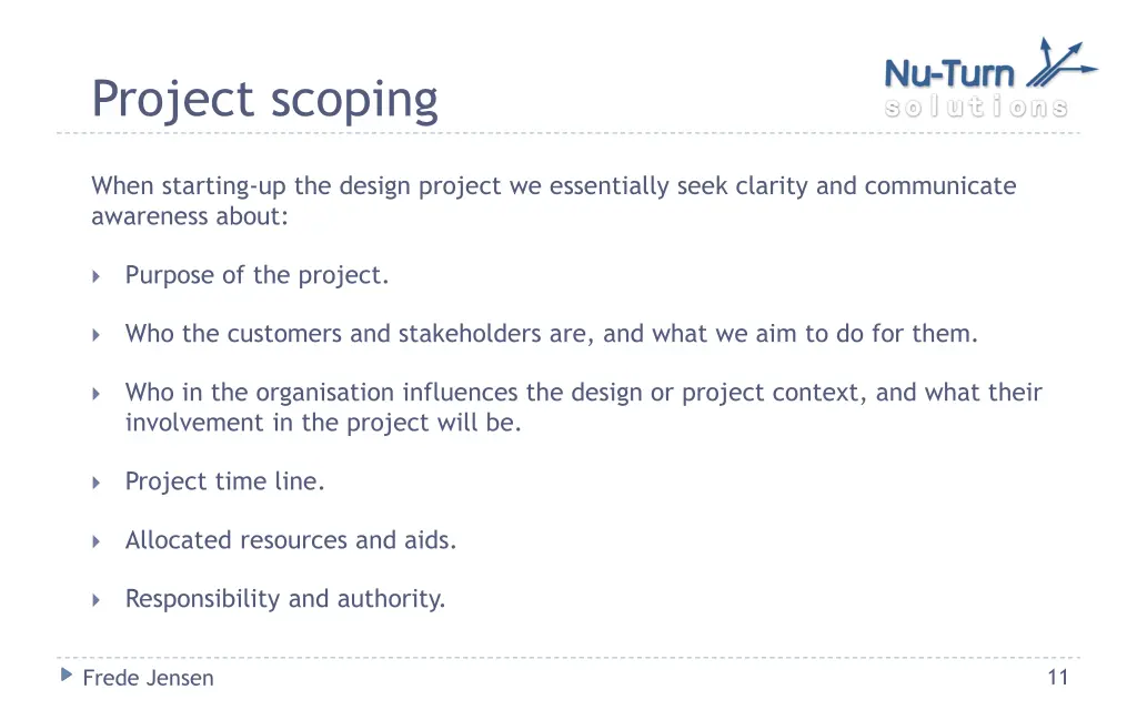 project scoping