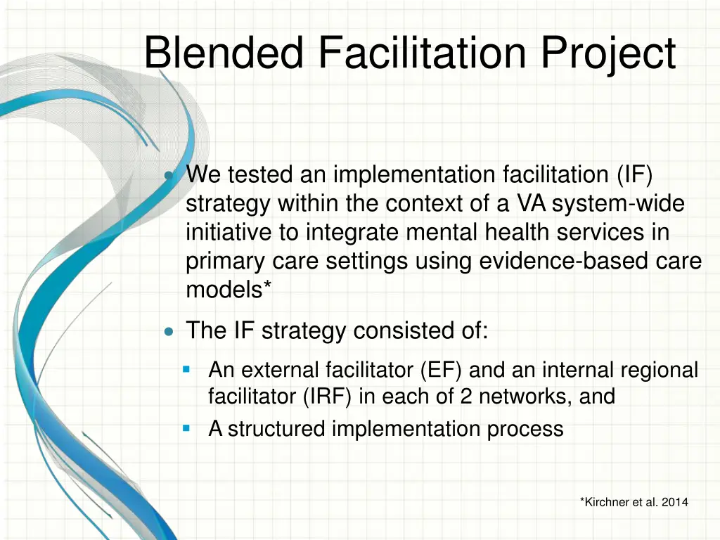blended facilitation project
