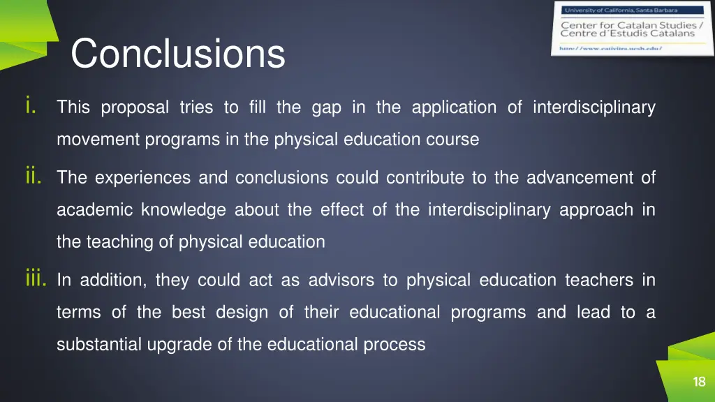 conclusions