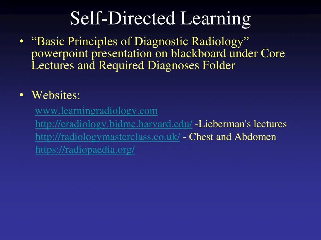 self directed learning basic principles