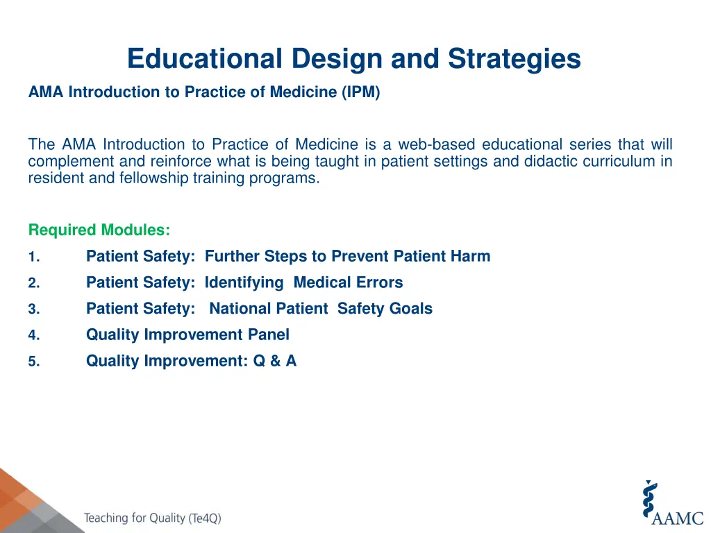 educational design and strategies