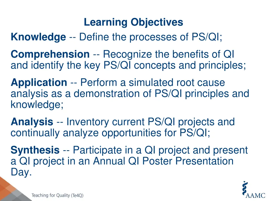learning objectives