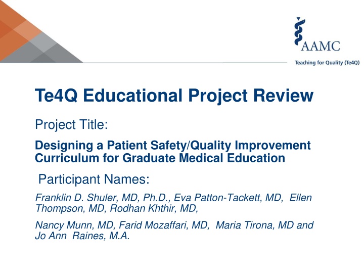 te4q educational project review