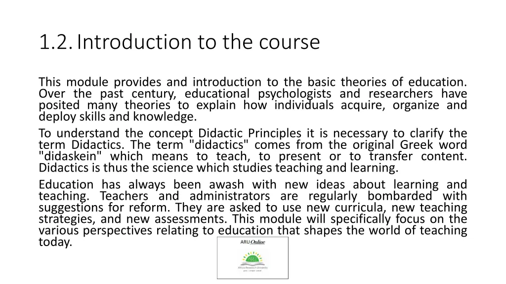 1 2 introduction to the course
