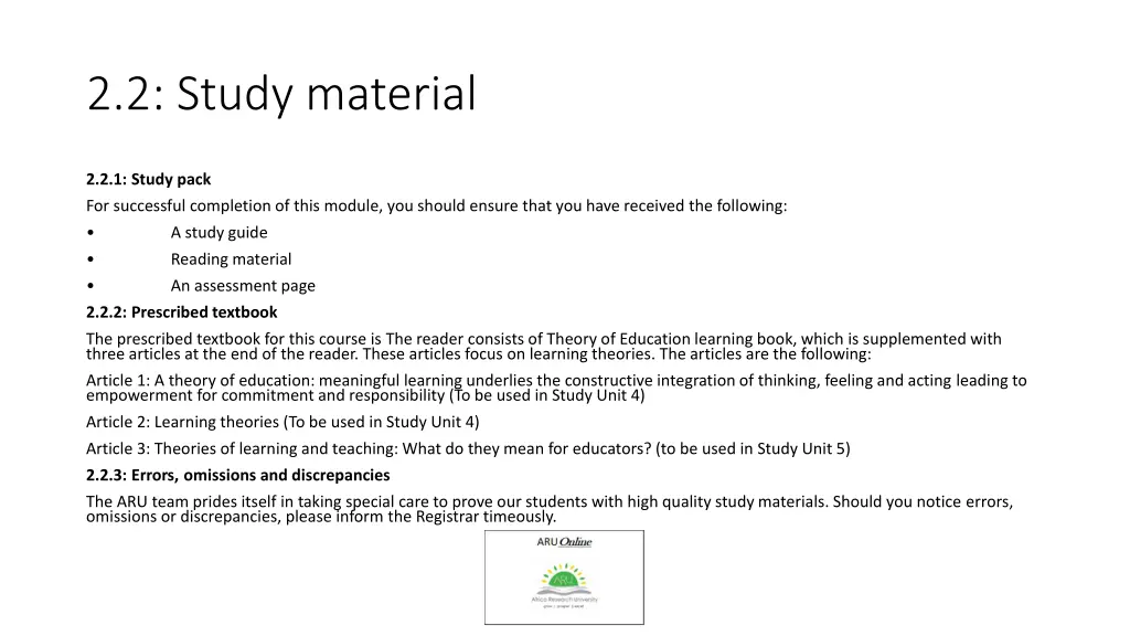2 2 study material
