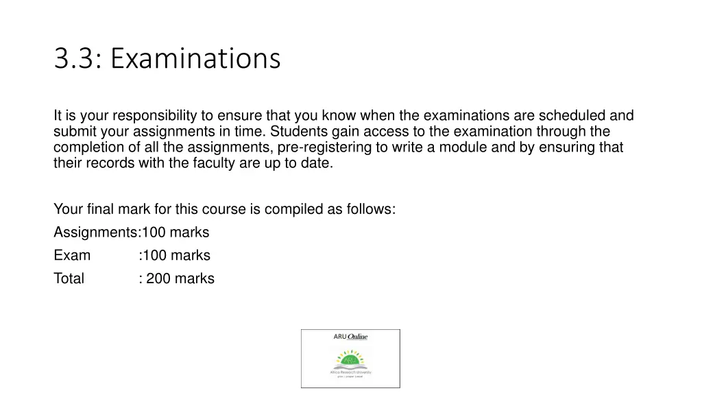 3 3 examinations
