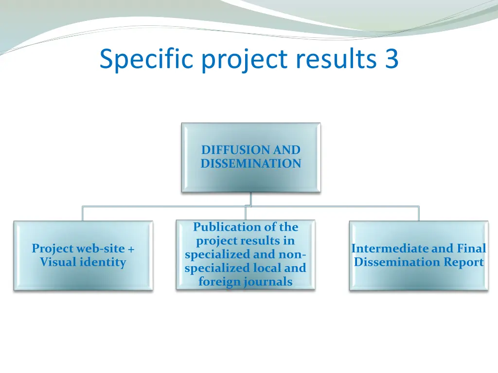 specific project results 3