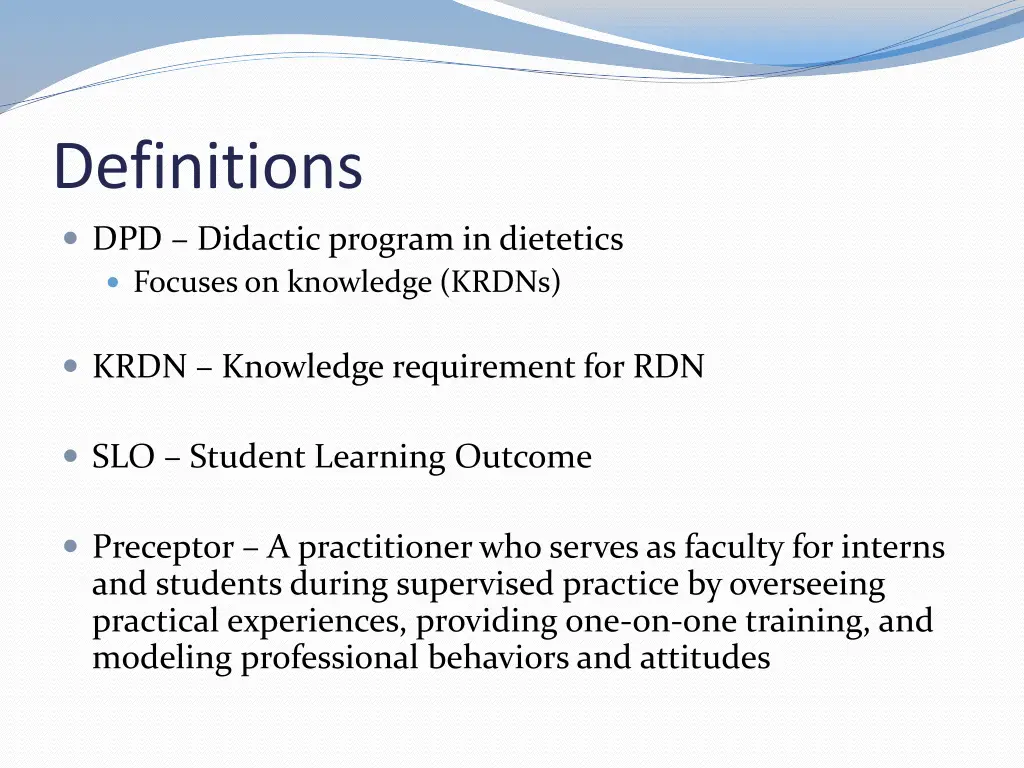 definitions