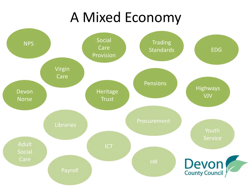 a mixed economy