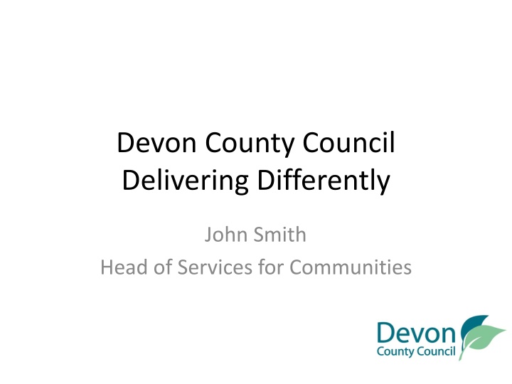 devon county council delivering differently