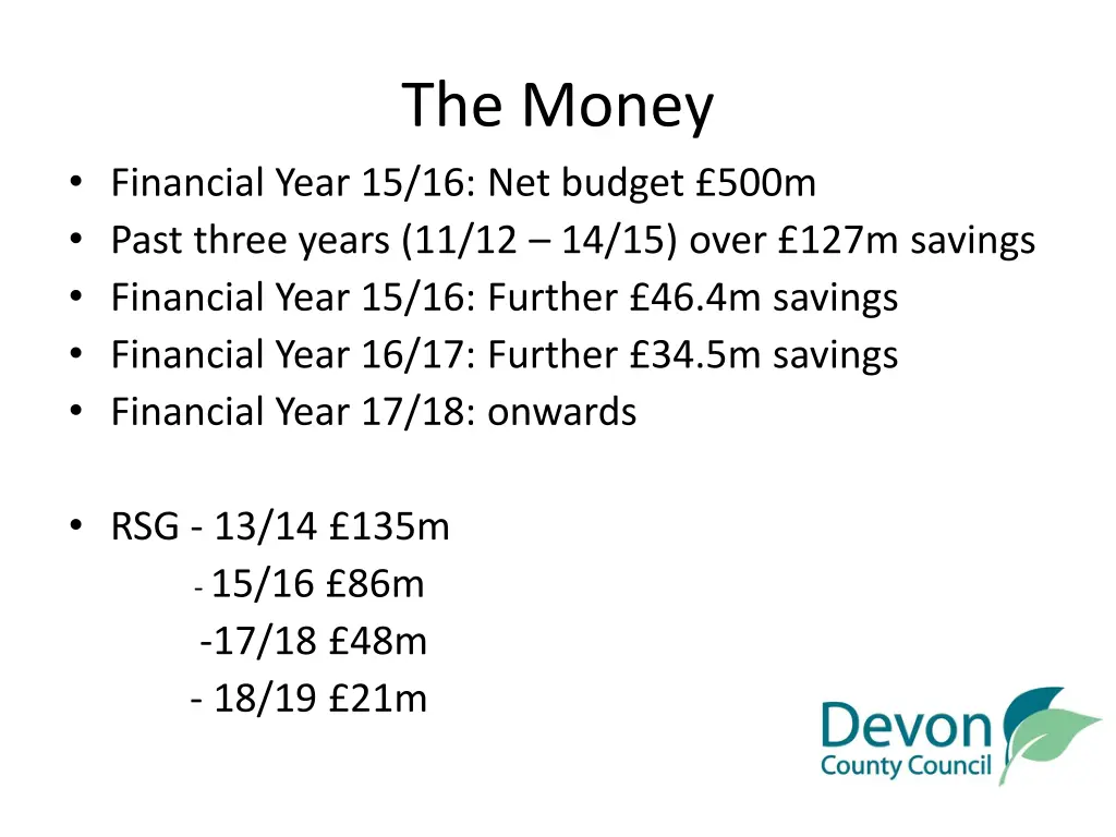 the money
