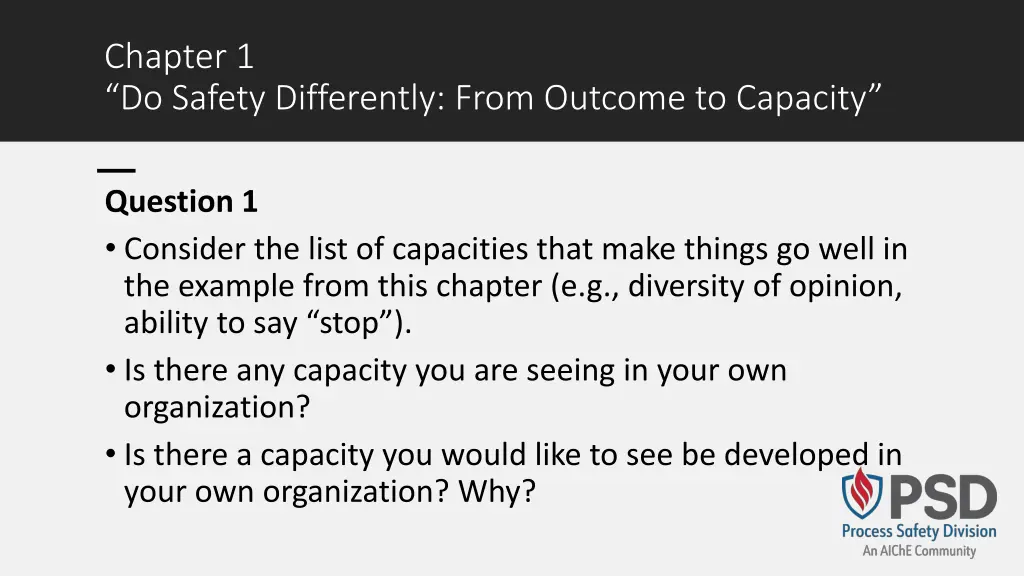 chapter 1 do safety differently from outcome