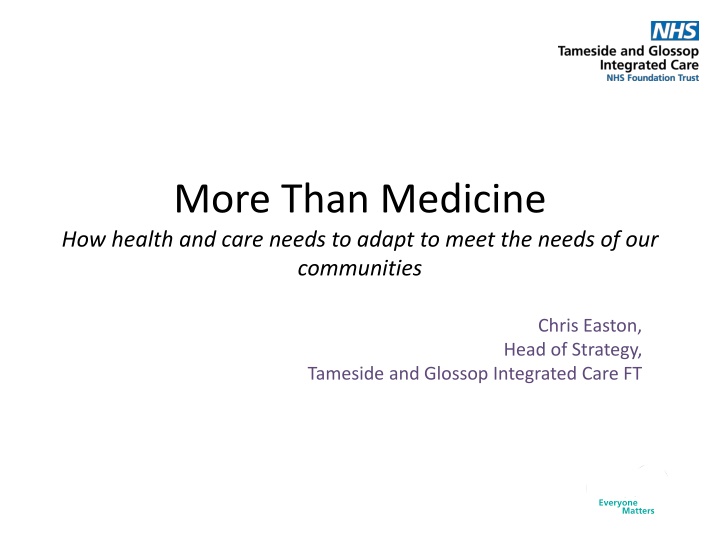 more than medicine how health and care needs