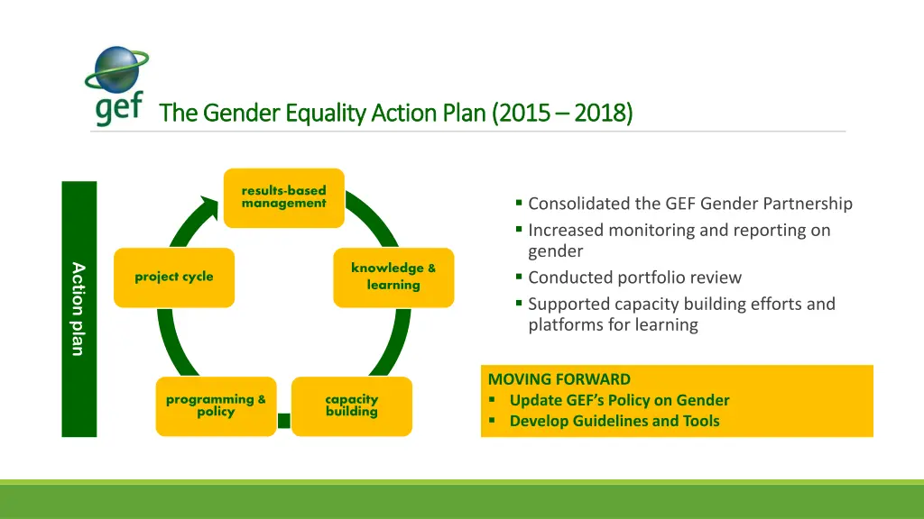 the gender equality action plan 2015 the gender