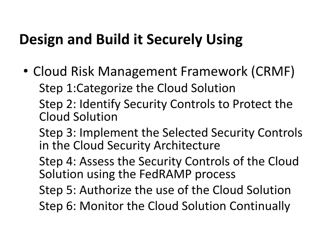 design and build it securely using