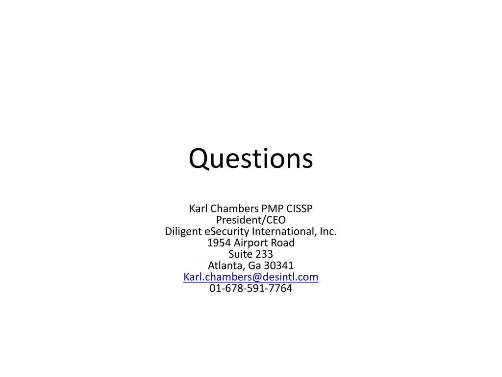 questions