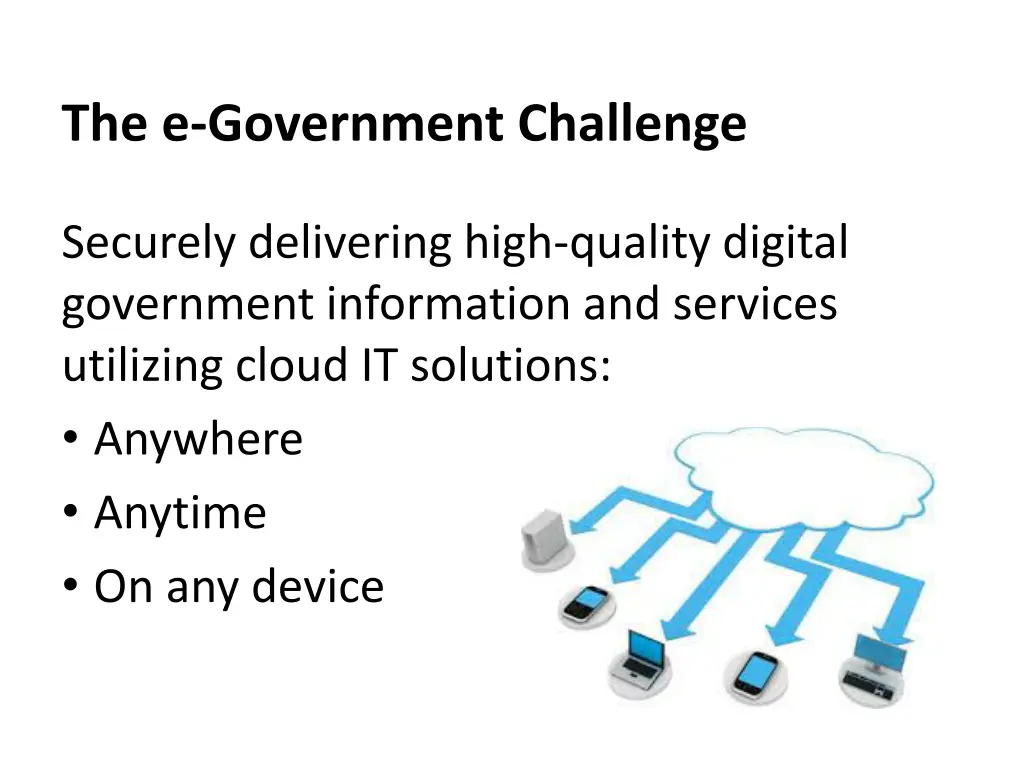 the e government challenge