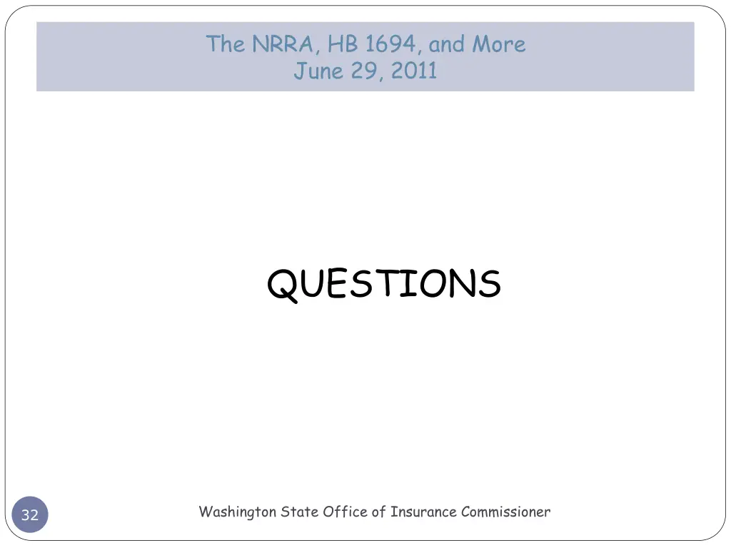 the nrra hb 1694 and more june 29 2011