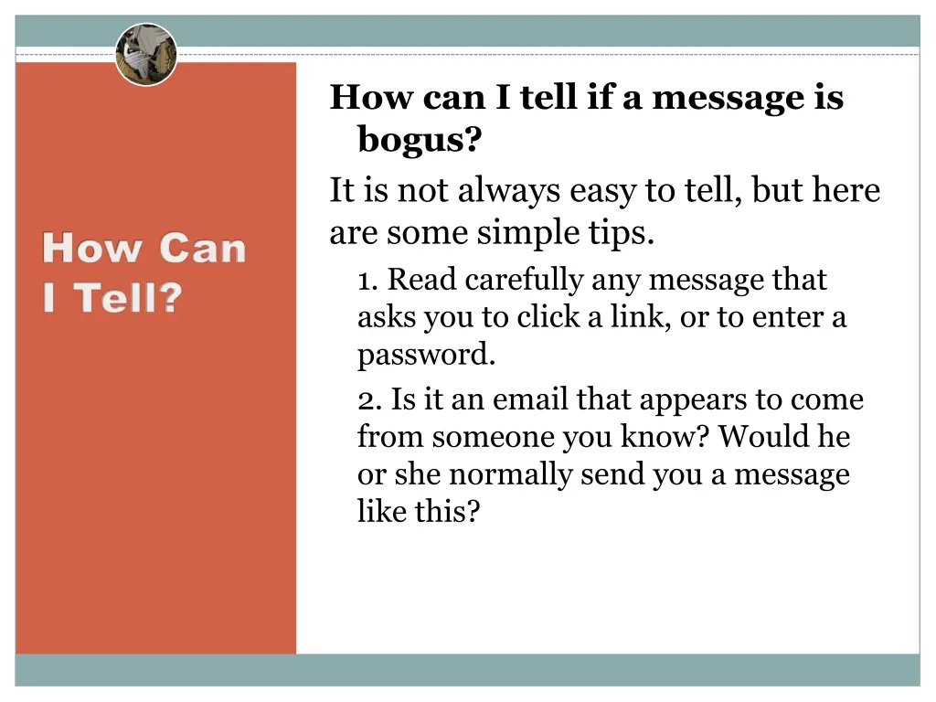 how can i tell if a message is bogus