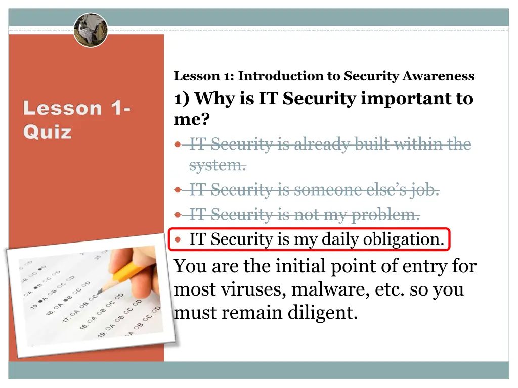lesson 1 introduction to security awareness 1