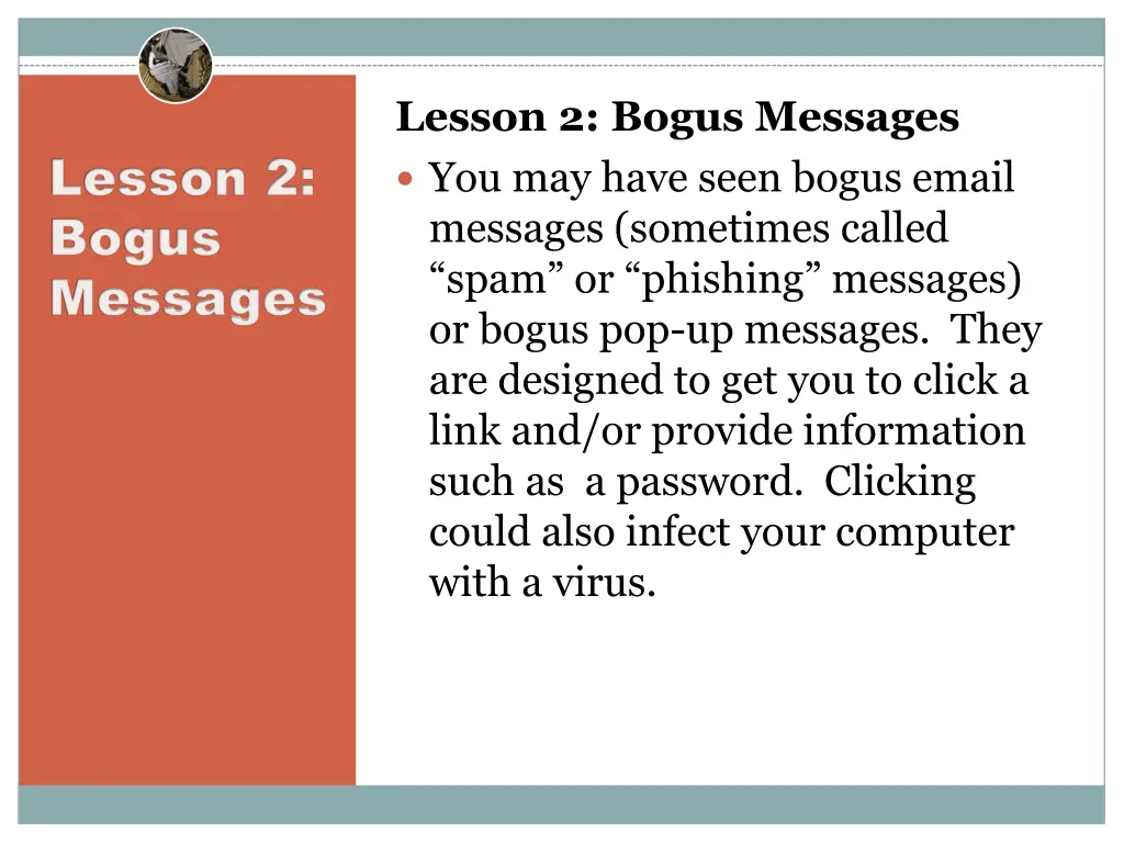 lesson 2 bogus messages you may have seen bogus