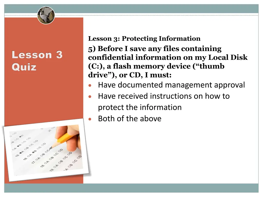 lesson 3 protecting information 5 before i save