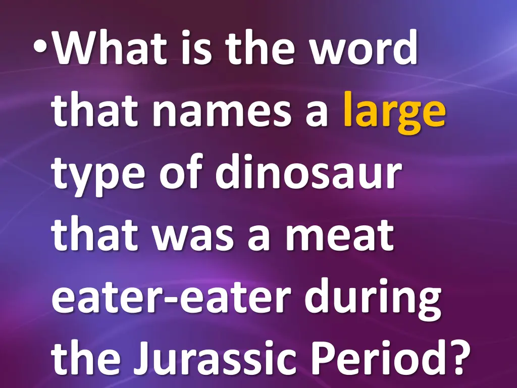 what is the word that names a large type