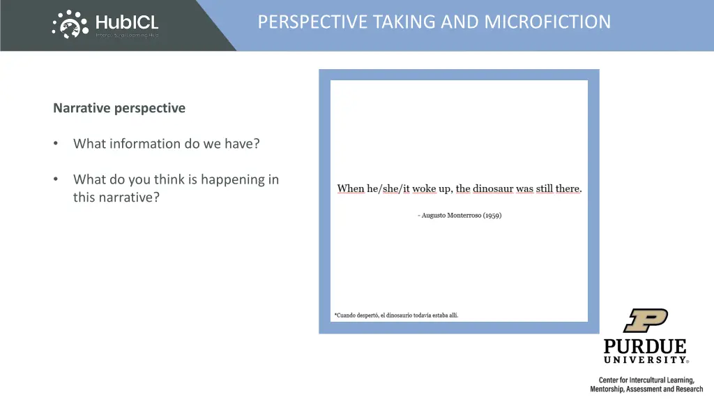 perspective taking and microfiction 2