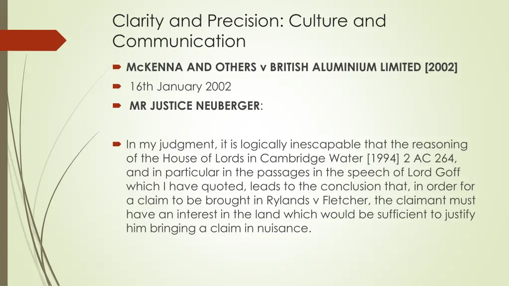 clarity and precision culture and communication