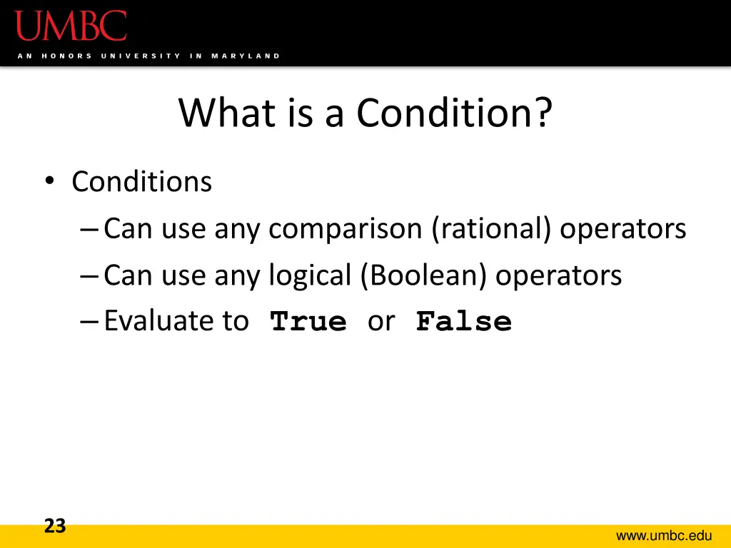 what is a condition