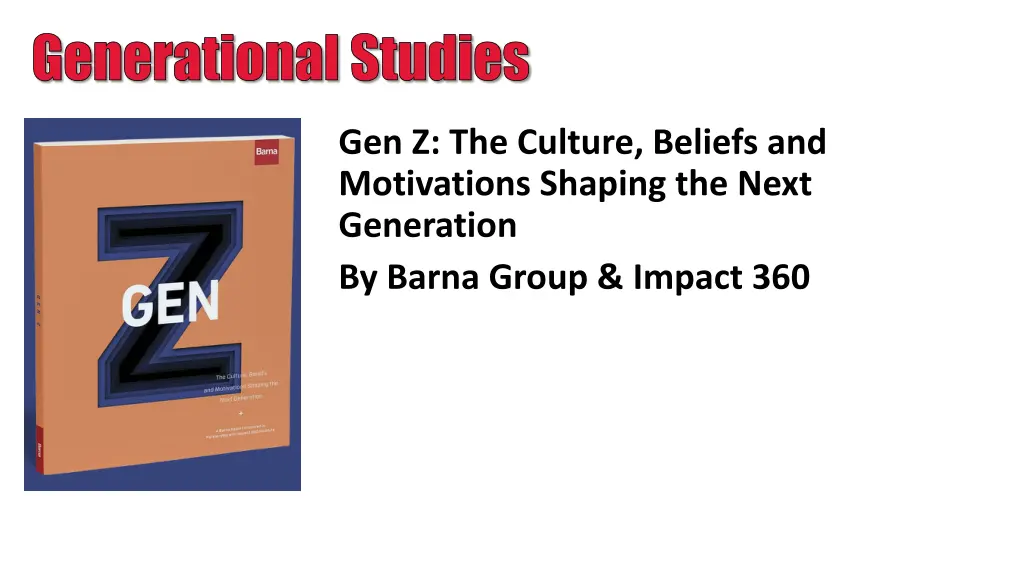 generational studies 2